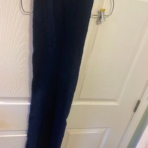 Mexicali ALPACA WOOL scarf super soft LNC fringed deep blue